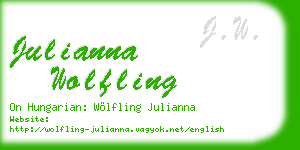 julianna wolfling business card
